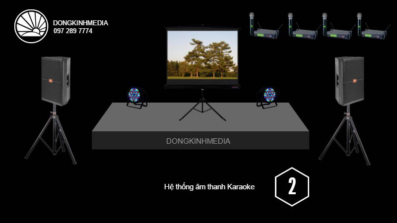 Hệ thống âm thanh, ánh sáng Karaoke cơ bản 2 Gói âm thanh, ánh sáng Karaoke cơ bản 2